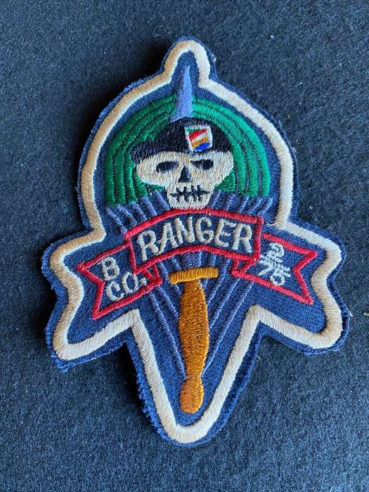ORIGINAL VIETNAM PATCH-US ARMY B CO. 2ND BATTALION 75 TH INF. REGT. RANGER TEAM PATCH