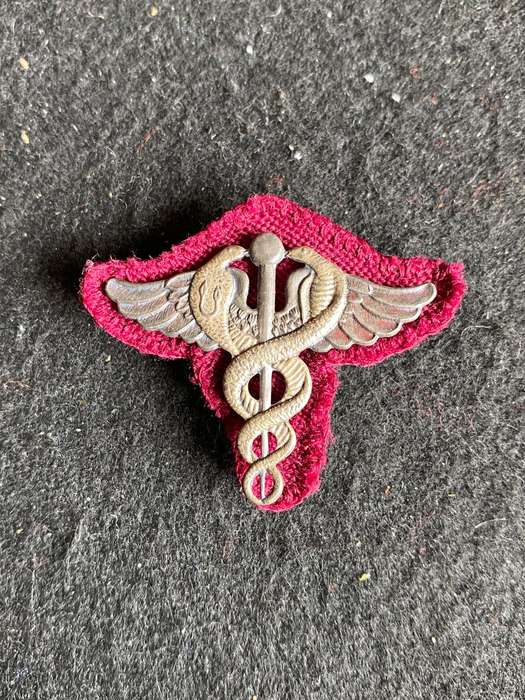 SAMS, SILVER (MARKED) DOCTORS BREAST BADGE- 3 PINS