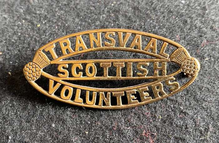 TRANSVAAL SCOTTISH VOLUNTEERS TITLE- 2 LUGS