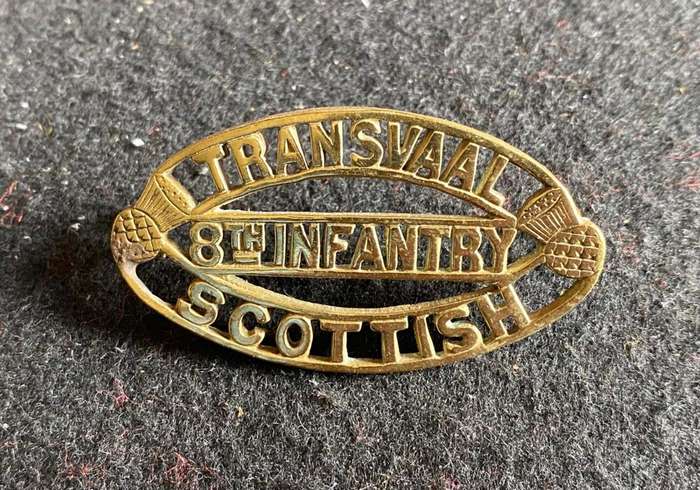 TRANSVAAL SCOTTISH TITLE-WORN 1913-1945-LUGS INTACT