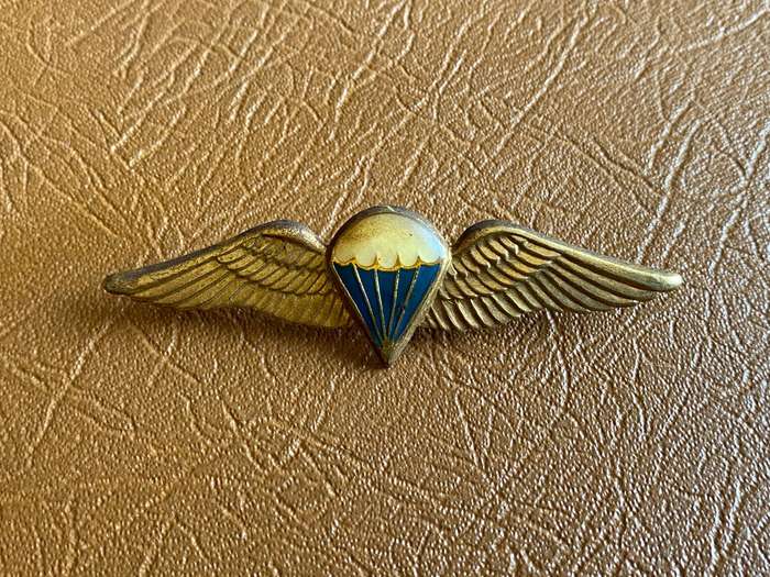SADF PARATROOPER BASIC PARA WING-DARK BLUE BETWEEN LINES-FULL SIZE- 2 PINS