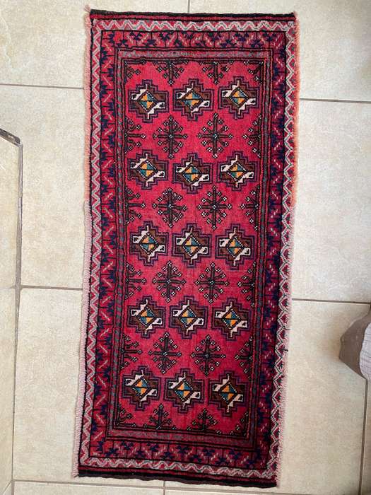 HAND KNOTTED TAR KOMAN PERSIAN CARPET-CONDITON UNUSED-MEASURES 100X46 CM