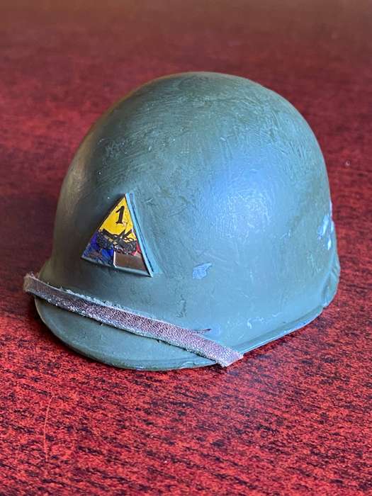 MINIATURE USA STEEL HELMET- MEASURES 85 X 70 MM