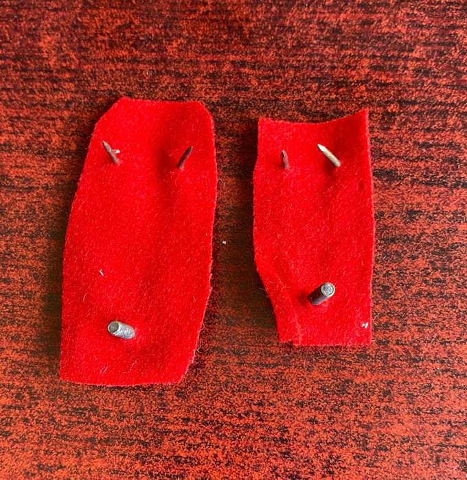 SWA HQ OXIDISED SILVER BREAST BADGES-LARGE+SMALL-PINS INTACT