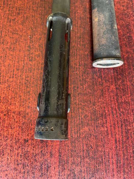 FN BAYONET WITH METAL SCABBARD
