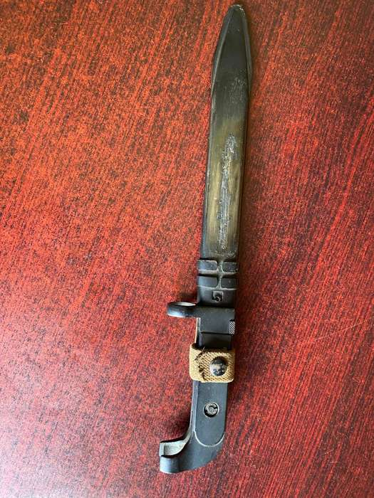 AK47 BAYONET-EAST GERMAN WITH EARLY WEB HILT LOOP-GOOD CONDITION
