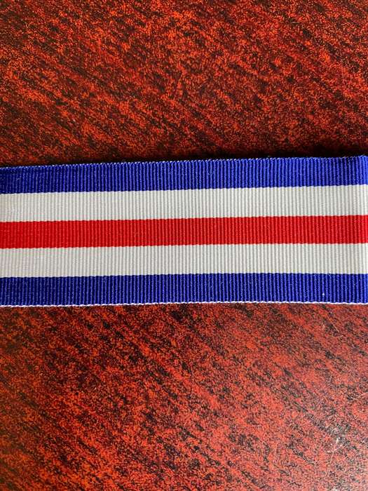 FULL SIZE FRANCE & GERMANY STAR MEDAL RIBBON-SOLD IN LENGTH OF 15 CM