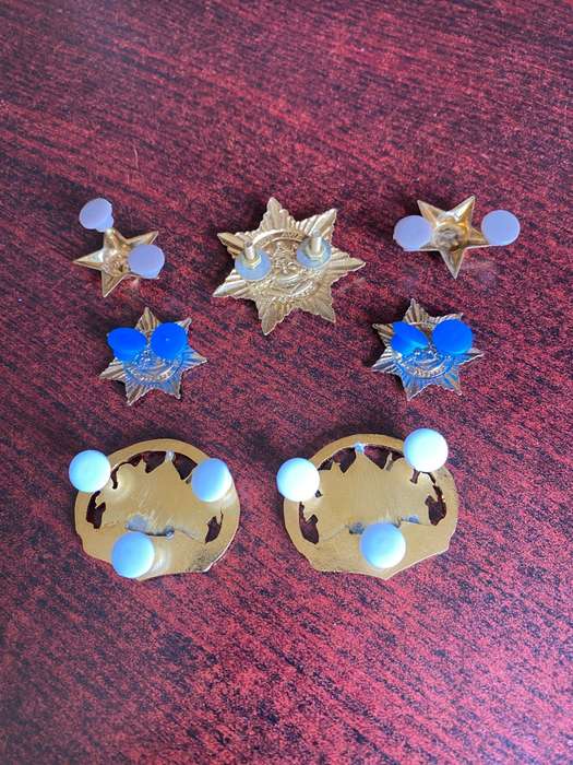 QWA QWA POLICE CAP,COLLARS AND RANKS-SOLD TOGETHER