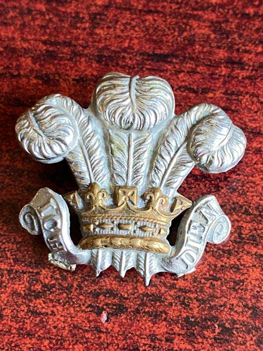 WILTSHIRE YEOMARY COLLAR BADGE-WORN 1900'S- 2 LUGS