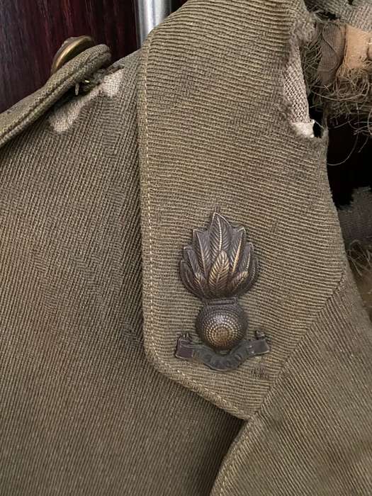 WW1 ENGINEERS UNIFORM JACKET- DAMAGED