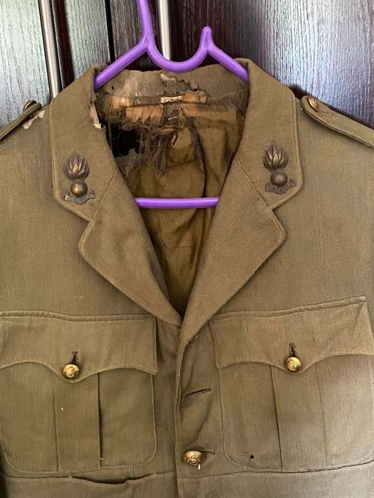 WW1 ENGINEERS UNIFORM JACKET- DAMAGED