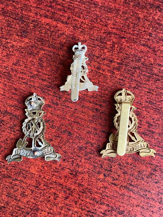 ROYAL PIONEER CORPS- 3X CAP BADGES-SOLD TOGETHER