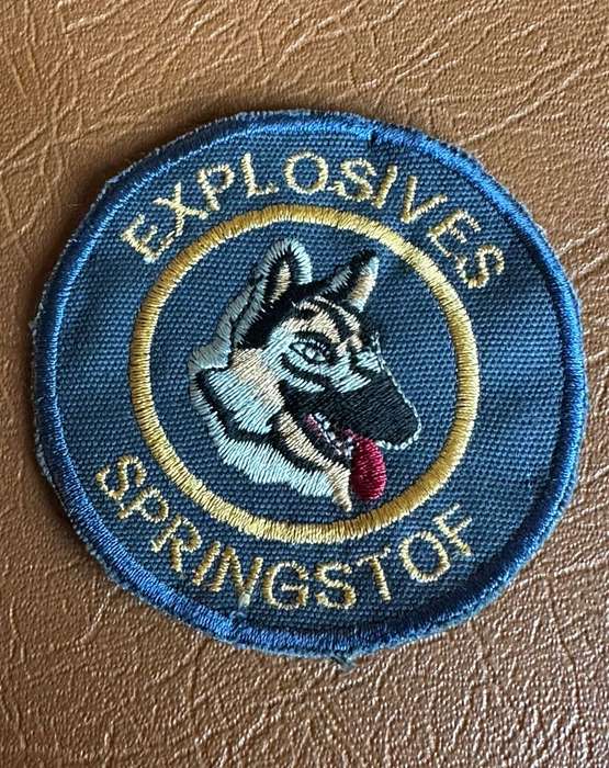 POLICE EXPLOSIVES,DOG HANDLERS PATCH