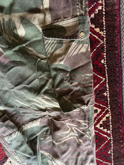 Rhodesian camo trousers, size 46, pipe length 75cm, reinforced back side.