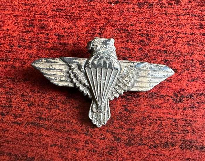 44 PARA BRIGADE,GREY METAL BERET BADGE-ONE PIN