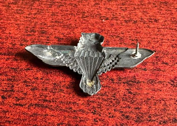 44 PARA BRIGADE,GREY METAL BERET BADGE-ONE PIN