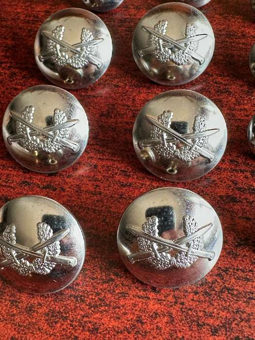 NAMIBIA ARMY TUNIC BUTTONS-CHROME