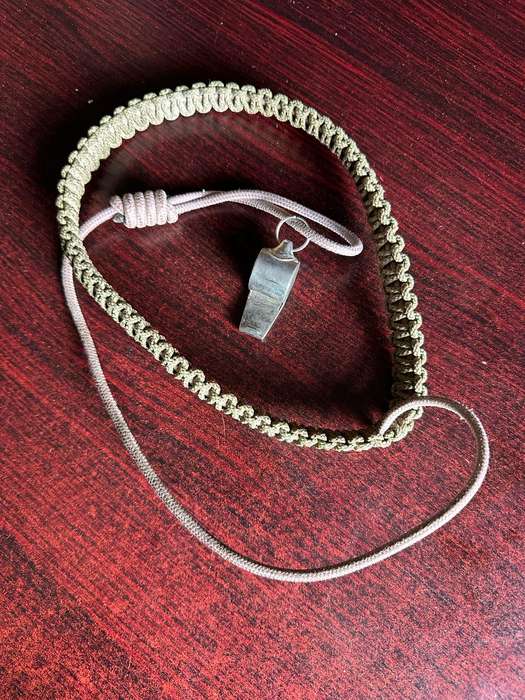 SADF PERIOD LANYARD WITH WHISTLE