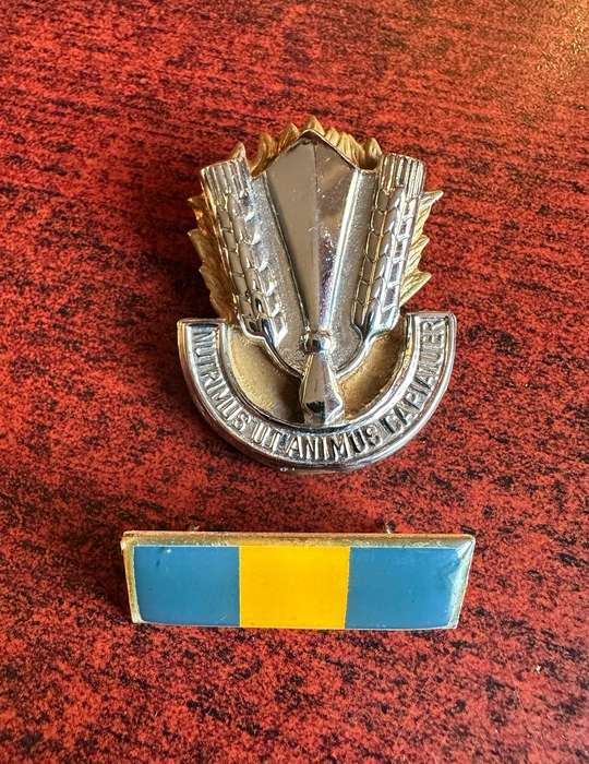 SA CATERING CORPS CAP AND BERET BAR-APPROVED 1978-LUGS + PINS INTACT