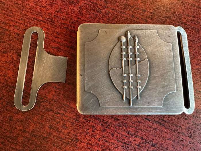 TRANSKEI DEFENCE FORCE STABLE BELT BUCKLE