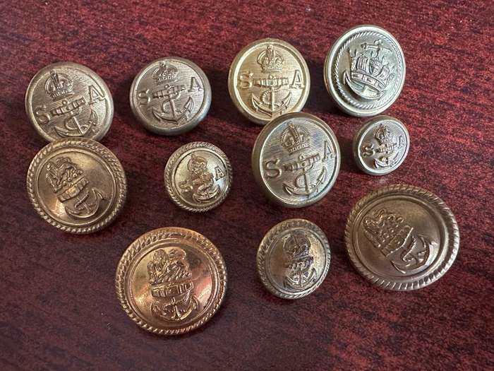 SA NAVY TUNIC BUTTONS