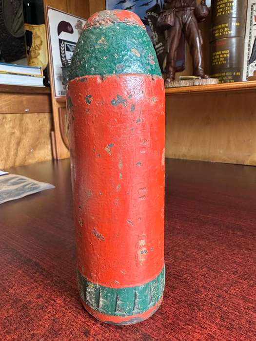 BOER WAR 15 POUND FIELD GUN PROJECTILE- HEIGHT 23 CM