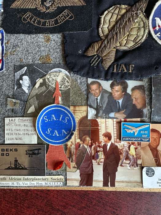 Large selection of badges, paper clips, etc. from Henri Theodor van den Ham, a member.