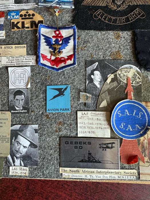 Large selection of badges, paper clips, etc. from Henri Theodor van den Ham, a member.