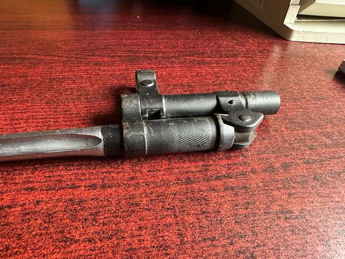 CHINESE CRUCIFORM STYLE FOLDING SPIKE BAYONET FOR THE TYPE 56 CARBINE (SKS45) OVERALL LENGTH ON THE