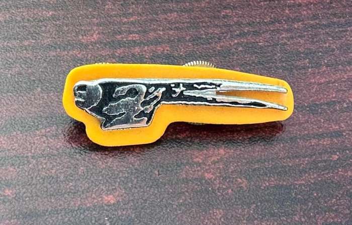 8 SA infantry battalion cap badge. Worn 1986-1988. 2 Lugs.