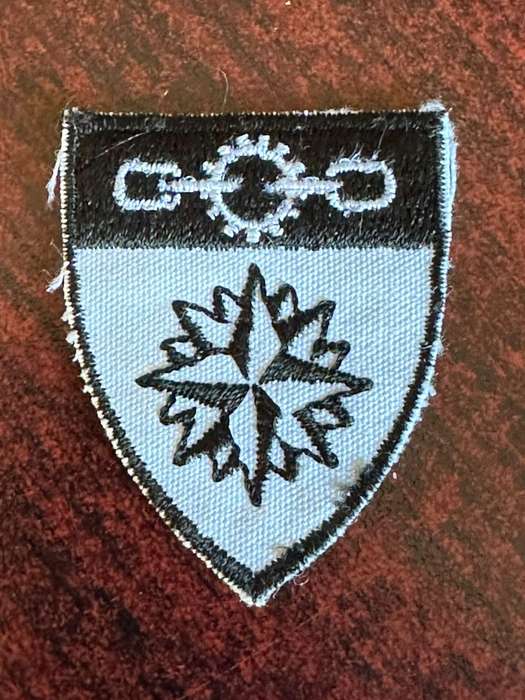 Recce Regiment Support Depot. Embroidered cap badge. Original