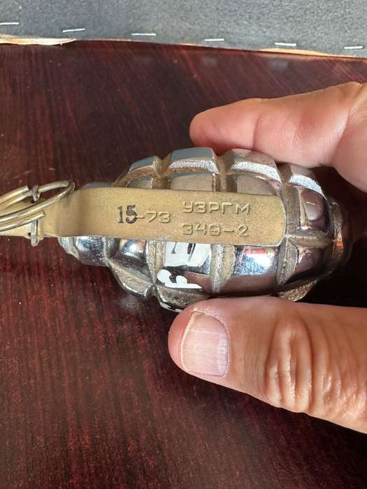 Russian F1 hand grenade. In service from 1939 to current. Used during the Rhodesian and SA Bush War,