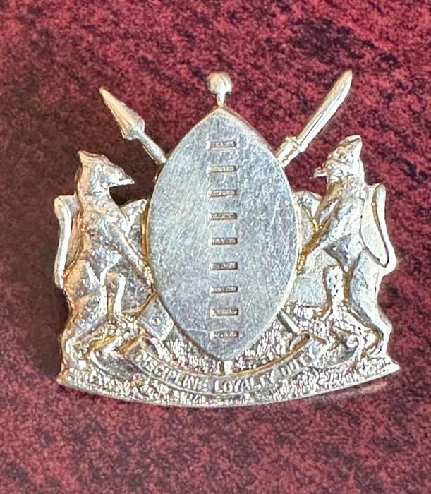 Transkei Defence force cap badge. 2x Screw lugs.