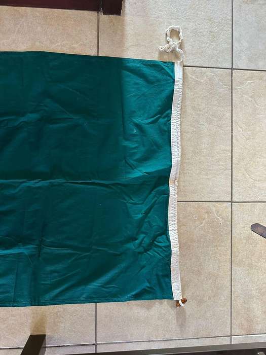 Rhodesian flag (not labelled) Measures 172x 80 cm. Cotton.