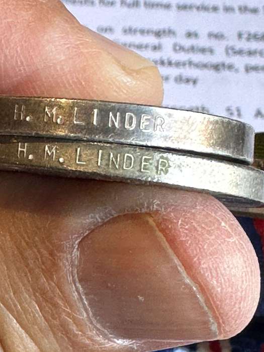 WW2 Group of 2: Linder H.M. WAAF Hazel Mary Linder, Flight Sergeant SAAF. Please note medals to Wome