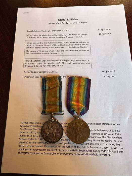 WW1 Group of 2. Copies of records named to Nielse N. charged with stealing public goods and taken in