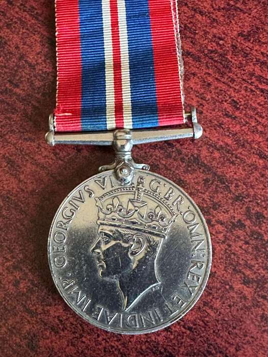 Unnamed WW2, full size War medal. Unnamed.