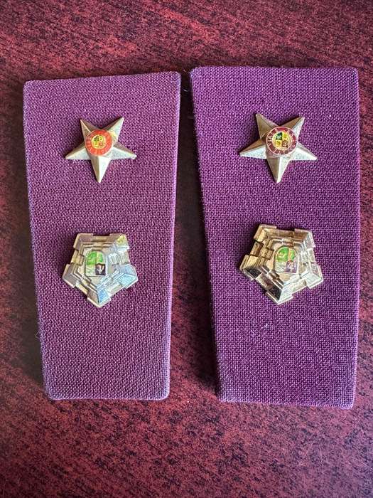 SA medical corps rank pair for Commandant/ Lt. Colonel 1980's-1996.