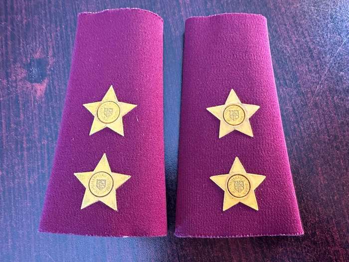 SA Medical corps rank pair for Lieutenant 1980'S- 2002.