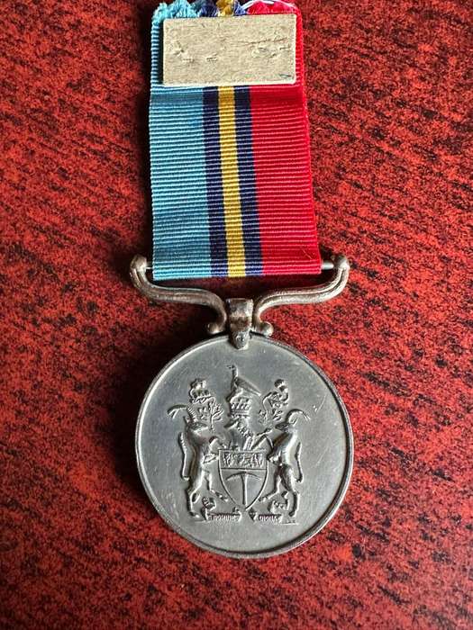Rhodesia GSM awarded to `123524 Rfn E. Brace-Reed