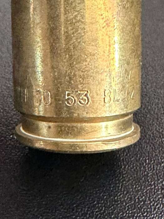 20mm round. Deactivated. Height 18,2 cm