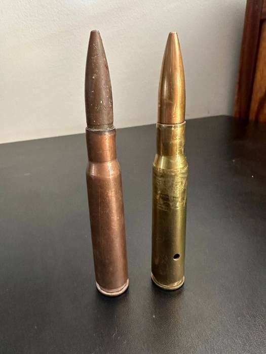 12,7 mm. Round x 2. Deactivated. Height 14cm