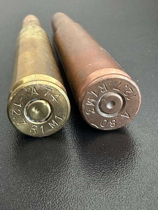 12,7 mm. Round x 2. Deactivated. Height 14cm