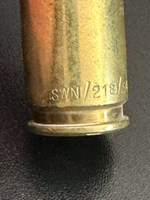 20mm. Round. Deactivated. Height 18 cm.