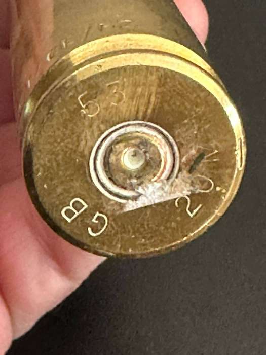 20mm. Round. Deactivated. Height 18 cm.
