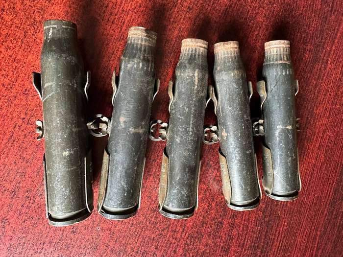 20 mm R1 M1 machine gun belt. Deactivated.