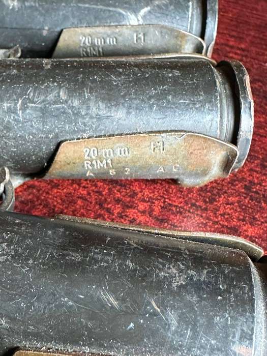 20 mm R1 M1 machine gun belt. Deactivated.