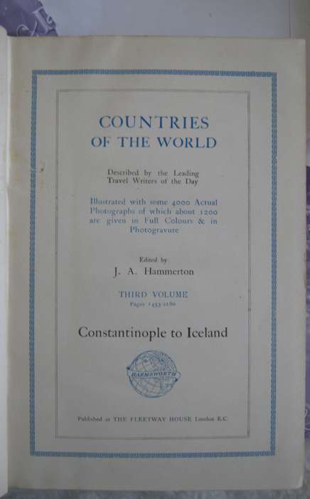 Countries of the World - 4 Volumes  Fully Illustrated