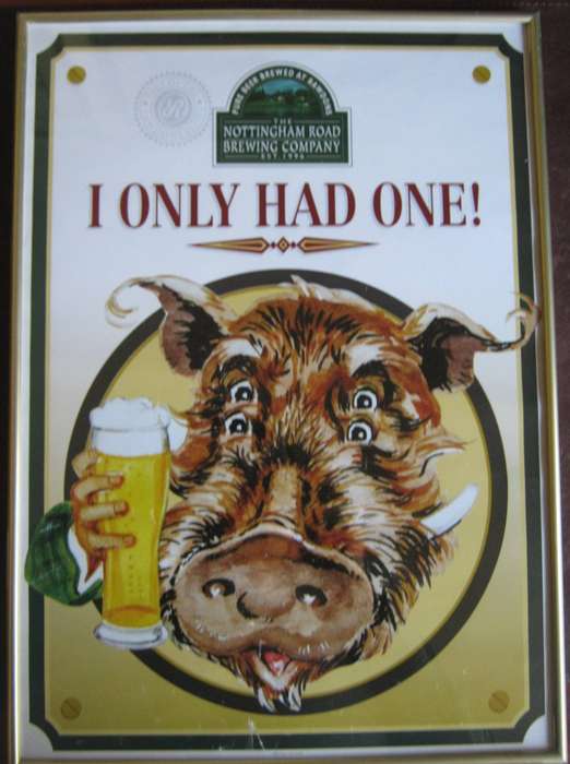 The Nottingham Road Brewing Company Notties I Only Had One Advertising Poster