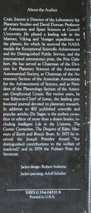 Cosmos Empire of Silver Carl Sagan